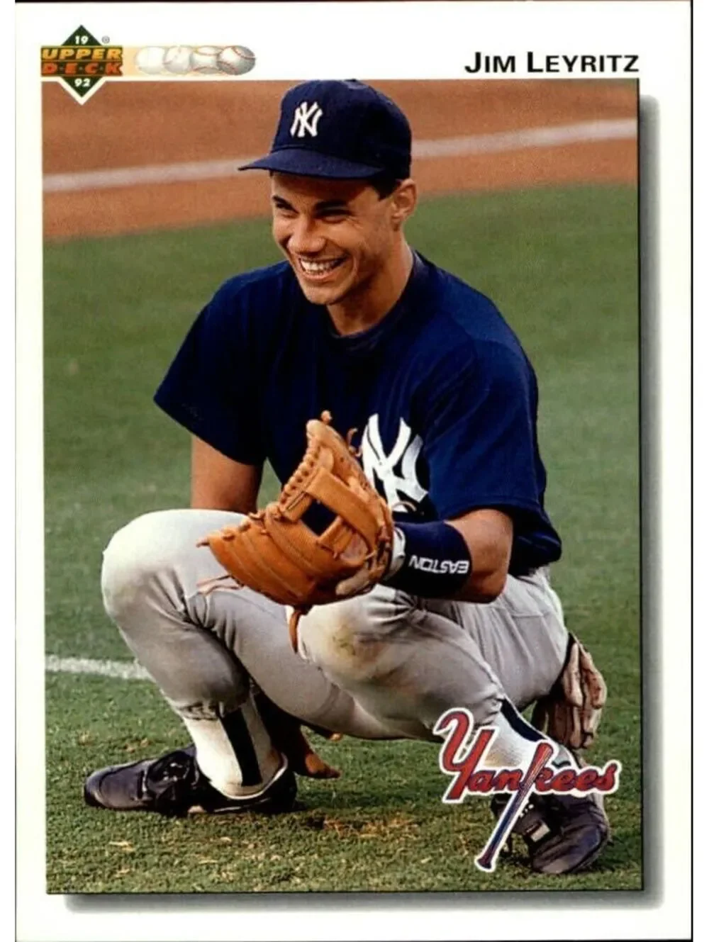 Jim Leyritz 1992 Upper Deck MLB #117 Baseball Card New York Yankees